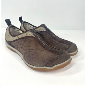 Merrell Lorelei Espresso Zip Slip On Shoes Women’s 9.5 Comfort Casual Sneakers